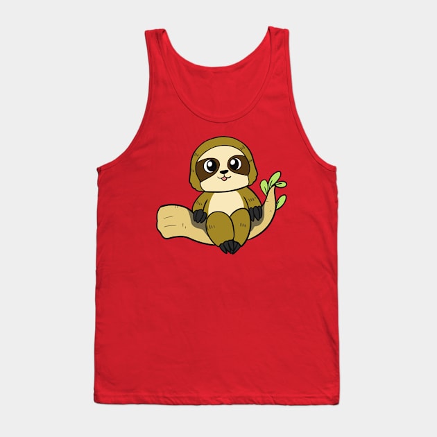 Lazy Sloth Tank Top by WildSloths